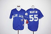 Toronto Blue Jays #55 Russell Martin Player 40TH Patch Blue Stitched Jersey,baseball caps,new era cap wholesale,wholesale hats